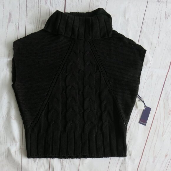 Dex Clothing Black Cowl Neck Knit Sweater - Size Medium - Picture 4 of 7